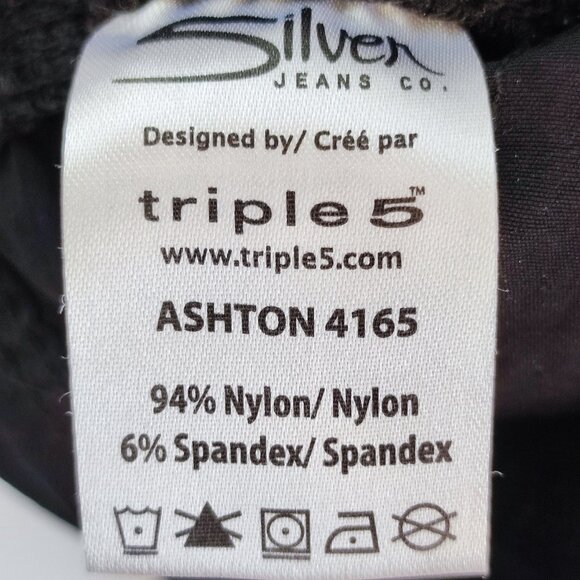 Silver Jeans Ashton cargo short men's size 34 black lot pockets - Picture 6 of 12